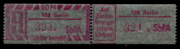 DDR EINSCHREIBM Nr 2-108 Postfrisch WAAGR PAAR X738352 - Ongebruikt