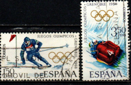 SPAGNA - 1968 - OLIMPIADI INVERNALI DI GRENOBLE - USATI - Oblitérés