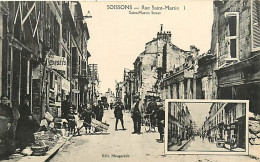 02* SOISSONS  Rue  St Martin       WW1         MA94,0057 - Soissons