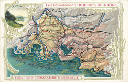 13* BOUCHES DU RHONE Carte Dept (historique Au Verso)  MA94,1043 - Autres & Non Classés