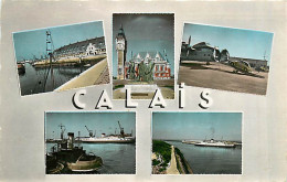 62* CALAIS  Multivues  (CPSM Petit Format)                MA95,0075 - Calais