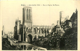 14* CAEN  Ruines Rue Et Eglise  St Pierre WW2    MA94,1274 - Caen