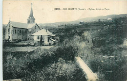 73* LES DESERTS   Eglise- Mairie                   MA95,1333 - Otros & Sin Clasificación