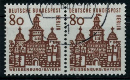 BERLIN DS D-BAUW. 1 Nr 249 Gestempelt WAAGR PAAR X74B992 - Used Stamps