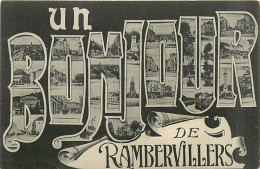 88* RAMBERVILLERS   Un Bonjour          MA97,0957 - Autres & Non Classés