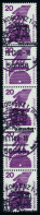 BRD DS UNFALLV Nr 696ARa Gestempelt 5ER STR X74DE32 - Used Stamps