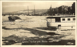 12472140 Geneve GE Le Lac Gelè Februar 1929 Geneve - Other & Unclassified
