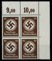 D-REICH DIENST Nr 171 Und P OR Postfrisch VIERERBLOCK X77D62E - Oficial