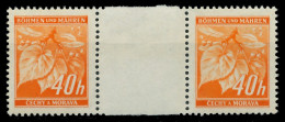 BÖHMEN MÄHREN 1939-1940 Nr 38ZW Postfrisch ZW-STEG PAAR X8269FE - Ungebraucht