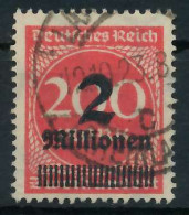 DEUTSCHES REICH 1923 HOCHINFLA Nr 309AWa Gestempelt Gepr X8991AE - Used Stamps