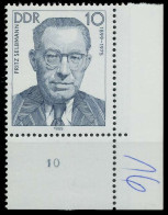 DDR 1989 Nr 3225 Postfrisch ECKE-URE X0DE2F2 - Unused Stamps