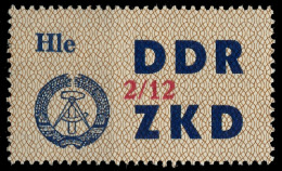 DDR DIENST LAUFKONTROLLZETTEL Nr 37 2 12 - XII X1CA6FA - Sonstige & Ohne Zuordnung