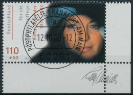 BRD BUND 2000 Nr 2145 Zentrisch Gestempelt ECKE-URE X3D06E2 - Used Stamps