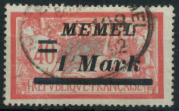 MEMEL 1922 Nr 64 Gestempelt X447CEA - Memelgebiet 1923