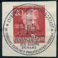 BERLIN 1952 Nr 97 ESST Zentrisch Gestempelt Briefstück X6422CA - Gebruikt