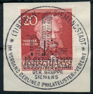 BERLIN 1952 Nr 97 ESST Zentrisch Gestempelt Briefstück X6422CA - Usati