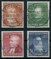 BRD BUND 1952 Nr 156-159 Zentrisch Gestempelt Gepr. X69B792 - Used Stamps