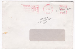 1977- Lettre De Nimes-30 Pour ?????? -cachet  6-10-77- Griffe " Retour à L'envoyeur 2147 " - 1961-....