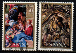 SPAGNA - 1969 - NATALE: ADORAZIONE DEI MAGI E NATIVITA' DEL SIGNORE - USATI - Used Stamps