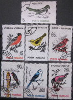 ROMANIA ~ 1993 ~ S.G. NUMBERS 5510 + 5512 + 5515 - 5519 ~ BIRDS ~ VFU #03565 - Gebraucht