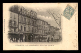 04 - FORCALQUIER - BOULEVARD DES CORDELIERS - HOTELS PASCAL ET LARDEYRET - Forcalquier