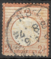 GERMAN EMPIRE GERMANY 1872 Large Shield 21/2 Groschen Chestnut - Usados