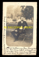 08 - RETHEL -  JEUNE HOMME - POESIE DE MAURICE MORTEAU - CARTE PHOTO ORIGINALE - Rethel