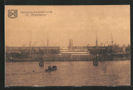 AK Passagierschiff Oldenburg Im Hafen, Hamburg-Amerika-Linie  - Steamers