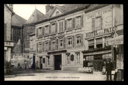 14 - HONFLEUR - BANQUE SOCIETE GENERALE - MAGASIN DE CARTES POSTALES - HOTEL DE LA PAIX - Honfleur