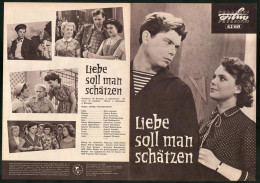 Filmprogramm PFP Nr. 65 /60, Liebe Soll Man Schätzen, Nina Iwanowa, Eduard Bredun, Regie: Sergej Sploschnow  - Revistas