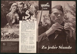 Filmprogramm PFP Nr. 26 /60, Zu Jeder Stunde, Reinhold Stövesand, Erika Radtke, Regie: Heinz Thiel  - Zeitschriften