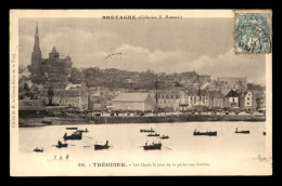 22 - TREGUIER - LES QUAIS UN JOUR DE PECHE AUX HUITRES - Tréguier