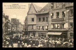 22 - GUINGAMP - BEATIFICATION DE CHARLES DE BLOIS SEPT 1910 - PROCESSION PLACE DU CENTRE - PHARMACIE E. LEMERLE - Guingamp