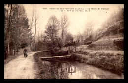 37 - VERNOU-SUR-BRENNE - LA ROUTE DE CLANCAY ET LE BIEF DE L'USINE - Other & Unclassified