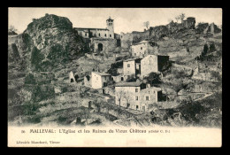 38 - MALLEVAL - L'EGLISE ET LES RUINES DU VIEUX CHATEAU - Other & Unclassified