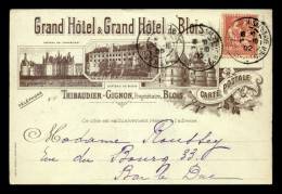 41 - BLOIS - GRAND HOTEL & GRAND HOTEL DE BLOIS - THIBAUDIER-GIGNON PROPRIETAIRE - COMMANDE DE CONFITURES DE BAR-LE-DUC  - Blois