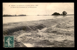 41 - BLOIS - INONDATIONS DE 1907 - LA ROUTE DE CHAMBORD ET LE DEVERSOIR - Blois