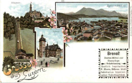 Gruss Aus Luzern - Litho - Lucerna