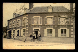 41 - CHAUMONT-SUR-THARONNE - HOTEL DE LA CROIX BLANCHE - CARTE TOILEE ET COLORISEE - Sonstige & Ohne Zuordnung