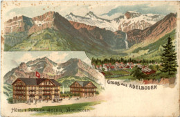 Gruss Aus Adelboden - Litho - Adelboden