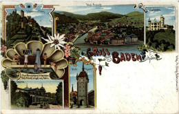 Gruss Aus Baden - Litho - Baden