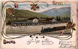 Gruss Aus Buchs - Litho Bahnhof - Buchs