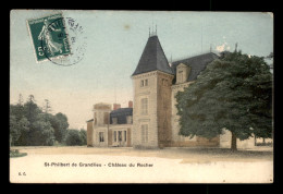 44 - ST-PHILIBERT-DE-GRAND-LIEU - CHATEAU DU ROCHER - CARTE COLORISEE - Saint-Philbert-de-Grand-Lieu