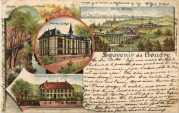 Souvenir De Boudry - Litho - Boudry