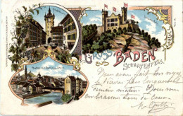 Gruss Aus Baden - Litho - Baden