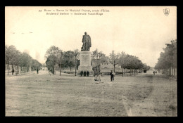 51 - REIMS - STATUE DU MAL DROUET, COMTE D'ERLON, BOULEVARD GERBERT - BOULEVARD VICTOR HUGO - Reims