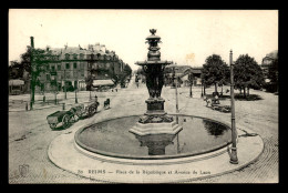 51 - REIMS - PLACE DE LA REPUBLIQUE ET AVENUE DE LAON - Reims