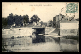 51 - VITRY-LE-FRANCOIS - PONT DE CHALONS - CANAL - PENICHE - Vitry-le-François