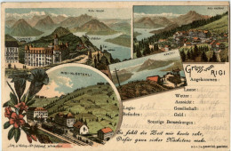 Gruss Vom Rigi - Litho - Autres & Non Classés