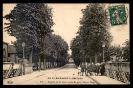 51 - AY - AVENUE DE LA GARE PRISE DU PONT VICTOR HUGO - Ay En Champagne